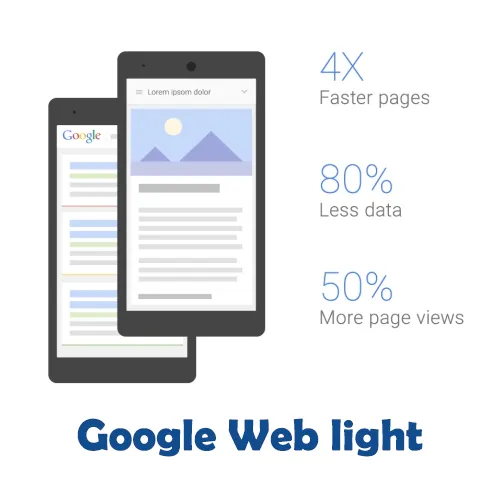 گوگل وبلایت google web light چیست ؟ - آپکاد